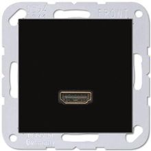 Jung Розетка HDMI одинарная Jung A 500 черная MAA1112SW ID - 75552