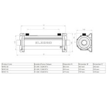 Теплообменник Elecro WHE Escalade 75 кВт (titanium)