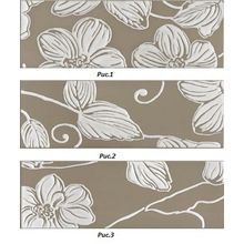 Керамическая плитка Domino Anya Dec Anya Flower Brown 3 вида рисунка декор 20х60