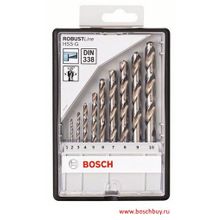 Bosch Набор 10 сверл HSS-G ROBUST LINE (2607010535 , 2.607.010.535)