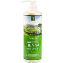 Deoproce Green Tea Henna Pure Refresh Rinse 1 л