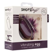 Shots Media BV Фиолетовое гладкое виброяйцо Vibrating Egg - 8 см. (фиолетовый)