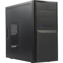 Корпус Minitower Powerman  ES701BK  microATX 450W (24+2x4+6пин)    6120258