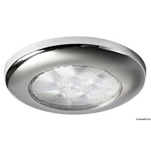 Osculati Ceiling light SS ring 6 LEDs white, 13.179.52