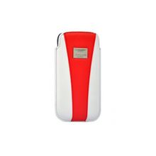 Кожаный чехол для Samsung Galaxy S3 (i9300) Aston Martin Racing flip, цвет white red (RACCISAMI9300023D)