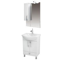 Triton Мебель для ванной Диана 60  L, удлиненное зеркало, ящик