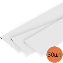 ЦЕСАЛ панель для реечного потолка 100мм белый матовый (4м) (30шт)   CESAL панель для реечного потолка S 100мм белый матовый (4м) (упак. 30шт.)