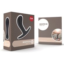 Fun Factory Чёрный анальный стимулятор BOOTIE M - 9,3 см.