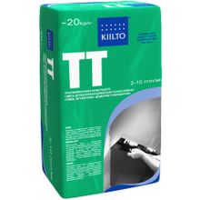 Цементно-полимерная шпатлевка серого цвета для предварительного выравнивания стен и потолков в сухих и влажных помещениях KIILTO TT fasad 20 кг KIILTO