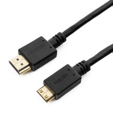 Кабель HDMI mini - HDMI 19M 19M, 3.0 м, черный, позол. разъемы, Gembird (CC-HDMI4C-10)