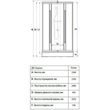 Душевая кабина Triton Орион (90x90x228)