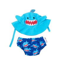 Zoocchini Подгузник для плавания и солнцезащитная панамка S (3-6M) в наборе Zoocchini Акула (Shark ZOO1705S). Арт. 00530 00530