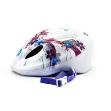 VINCA Вело Шлем детский с регулировкой "Цветы" р.S(48-52 см) VSH 5 Белый 00015701