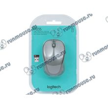 Оптическая мышь Logitech "M235" 910-002201, беспров., 2кн.+скр., серо-черный (USB) (ret) [134958]