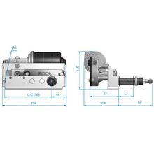 Roca Привод стеклоочистителя Roca W25 531016 24 В 28 мм