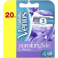 Venus Comfortglide Breeze 4 сменные кассеты в блистере