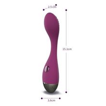 Фиолетовый вибромассажер G-Spot Evelyn - 15,1 см. (236384)