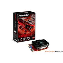 Видеокарта 1Gb &lt;PCI-E&gt; PowerColor AX6670 1GBK3-H (+ game free Dirt3) &lt;HD6670, GDDR3, 128 bit, HDCP, DVI, HDMI, Lite Retail&gt;