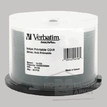 Verbatim Диски CD-R 50 шт. Printable InkJet, 52-x 700Mb, Cake Box 43309 43438