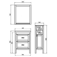 Мебель для ванной ASB-Mebel Римини 60 бук тироль