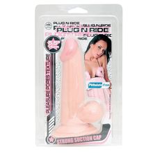 NMC Телесный фаллоимитатор PLUG N RIDE 5.5 FLESH DONG - 14 см. (телесный)