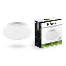 Feron Лампа светодиодная Feron GX53 9W 4000K Таблетка Матовая LB-452 25829 ID - 235102