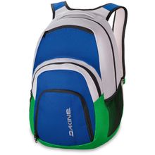 Яркий голубой с зеленым большой повседневный стильный женский молодежный рюкзак для города Dakine Campus 33L Portway