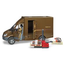 Bruder Mercedes-Benz Sprinter фургон UPS с фигуркой, погрузчиком и аксессуарами, шт 02-538