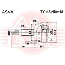 Шрус Внешний ASVA арт. TYASV50A48