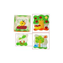 Солнышко C151 Пазл "Вырасти яблоню"  4 в 1