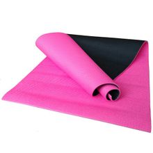 Коврик для йоги 173х61х0,6 см 2-х слойный (розовый) F18562