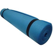 Коврик для фитнеса голубой 173х60х0,6 см рифление с двух сторон. материал XPE вспененный полиэтилен