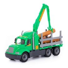 Майк, автомобиль-лесовоз (в сеточке)