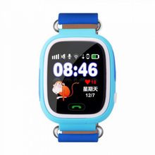 Часы Детские Smart Baby Watch Q80 С Gps-Трекером Голубые