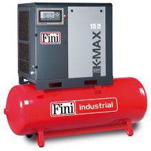 Винтовой компрессор FINI K-MAX 1510-500F VS на ресивере с частотником