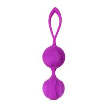 Фиолетовые вагинальные шарики с ресничками JOS NUBY Фиолетовый