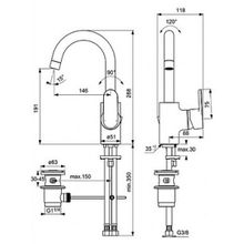 Смеситель Ideal Standard Vito B0410AA для раковины