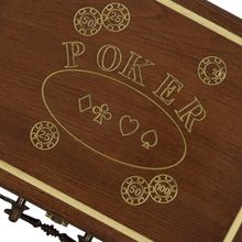 Резной кейс POKER на 200 фишек