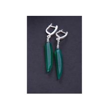 Серьги с хризопразом