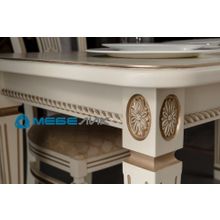 Стол обеденный "Меран 02" 150x80 слоновая кость