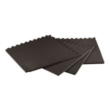 Покрытие защитное под тренажеры коврик для фитнеса 5503LW, черный