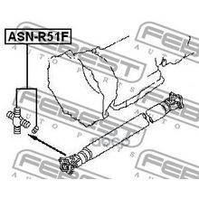 Крестовина Карданной Передачи Febest арт. ASNR51F