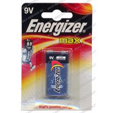Батарейка Energizer 6LR61 (9V) MAX alkaline блист-1