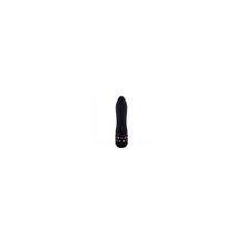Вибратор с украшениями черный 15 см., черный