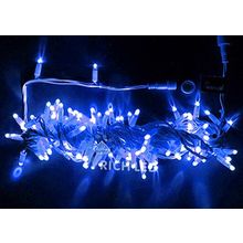 Rich LED RL-S10CF-24V-CT B Уличная светодиодная гирлянда Нить 10 м, синий, мерцание, провод прозрачный