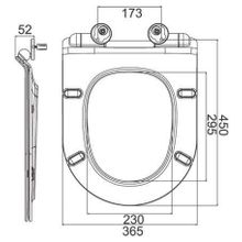 Чаша унитаза, полное примыкание к стене, P-trap BelBagno ANCONA BB1224CPR-P