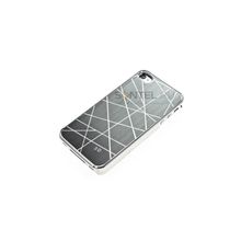 Накладка алюминиевая 3D для iPhone 4 4S grey
