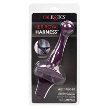 California Exotic Novelties Фиолетовая насадка Me2 Probe для страпона Her Royal Harness - 16,5 см.