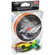 Плетеный шнур Mikado NIHONTO FINE BRAID 0,20 orange (150 м) - 16.60 кг.