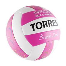 Мяч для пляжного волейбола Torres Beach Sand Pink арт. V30085B р.5